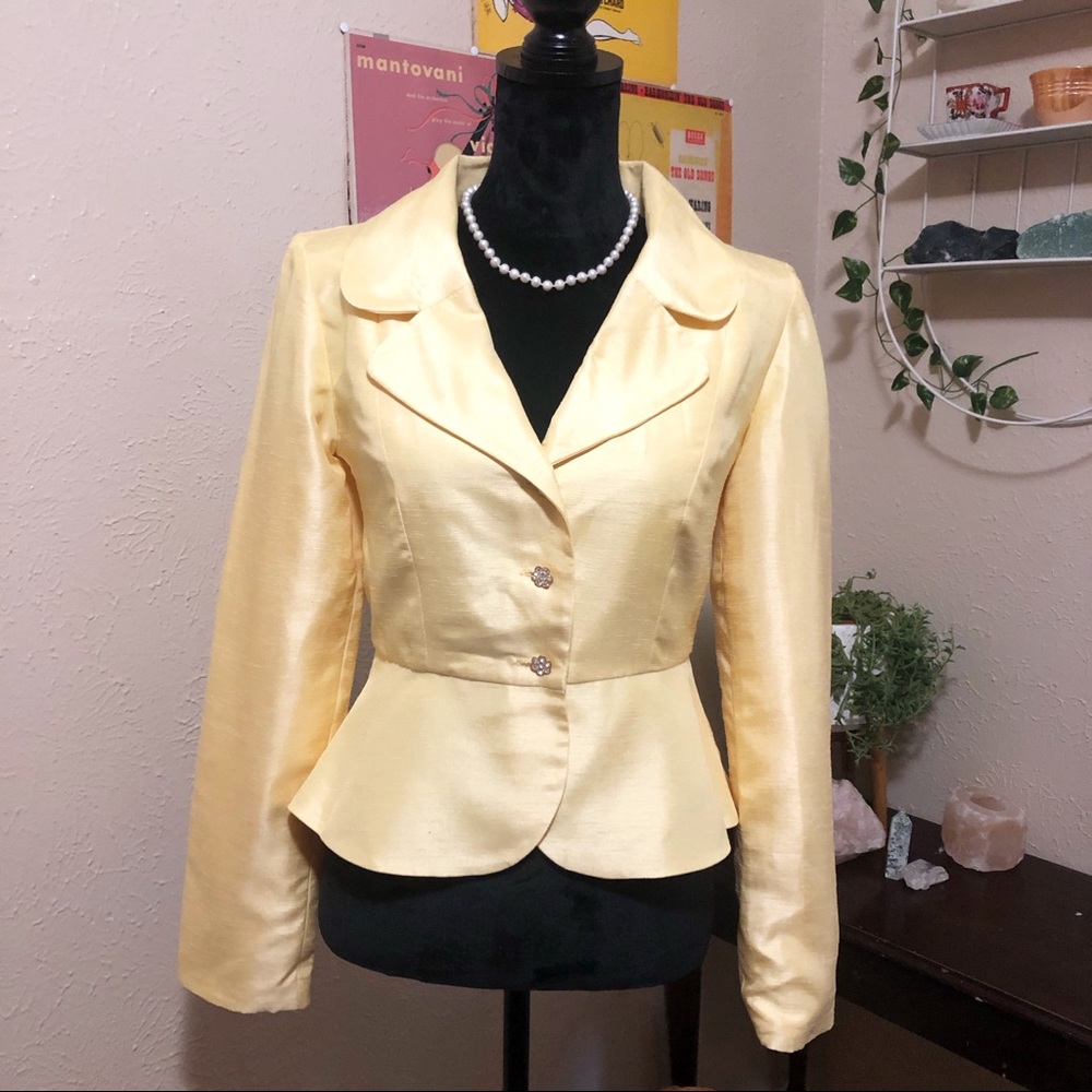 Vintage Handmade Yellow Blazer